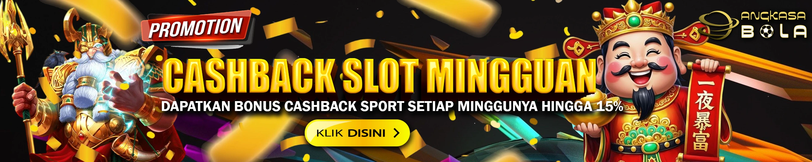 BONUS CASHBACK SLOT HINGGA 15%
