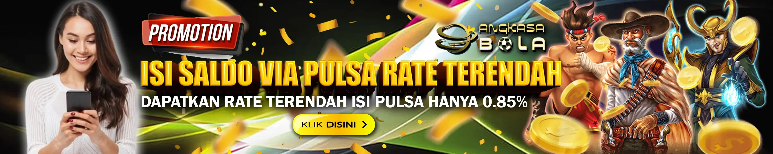 DEPOSIT PULSA RATE TERENDAH 0.85