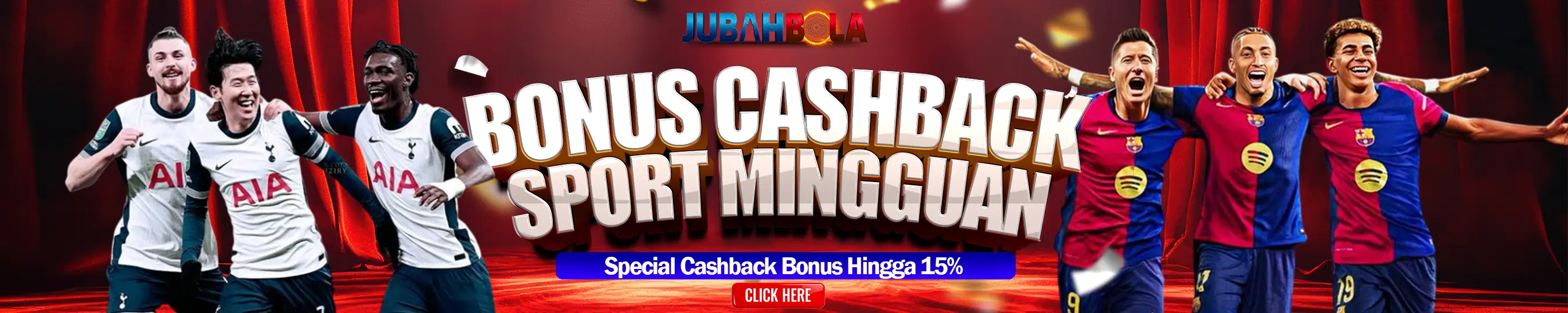 BONUS CASHBACK SPORTBOOK HINGGA 15%