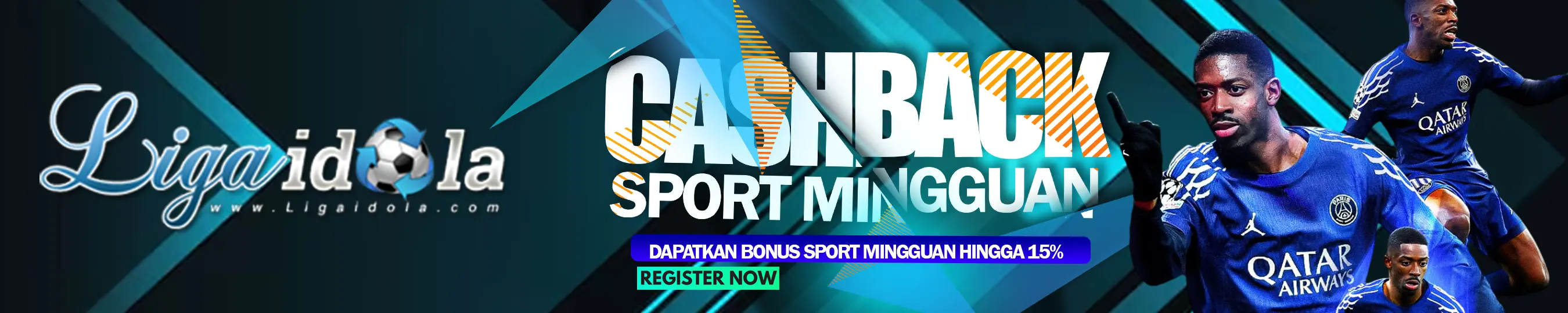 BONUS CASHBACK SPORTBOOK HINGGA 15%