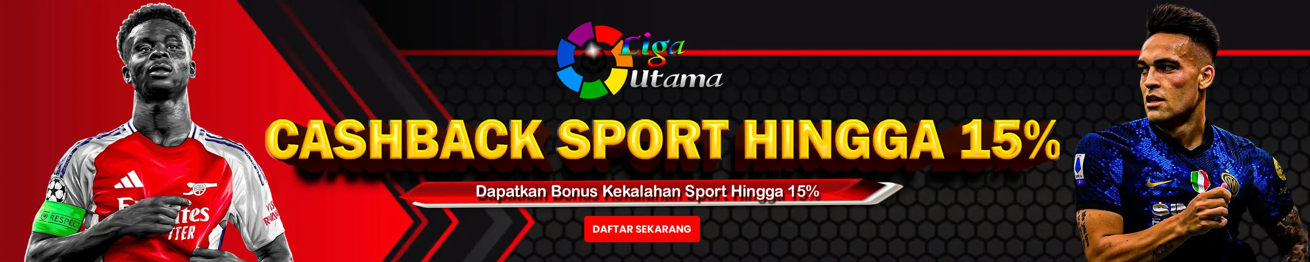 BONUS CASHBACK SPORTBOOK HINGGA 15%